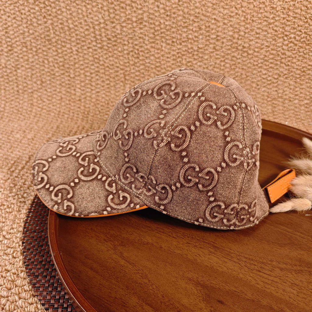 Gucci Denim Baseball Cap(gold)